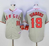 Los Angeles Angels of Anaheim #19 Andrelton Simmons Gray Cool Base Stitched Baseball Jersey,baseball caps,new era cap wholesale,wholesale hats